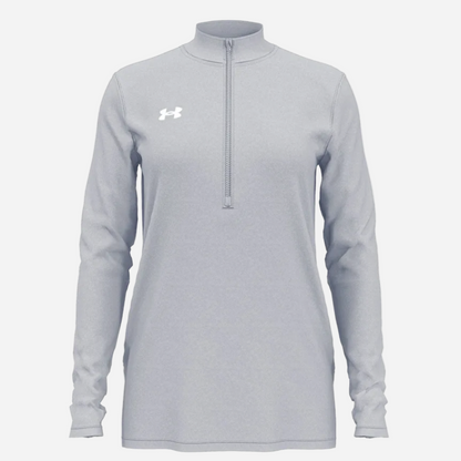 UA Woman's Team Tech Long Sleeve 1/2 Zip - Grey