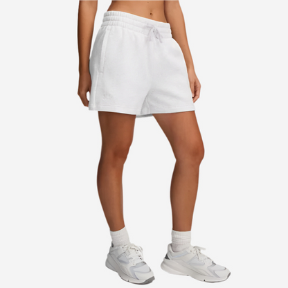 UA Women's Rival Fleece 3.5" Shorts - Distant Grey