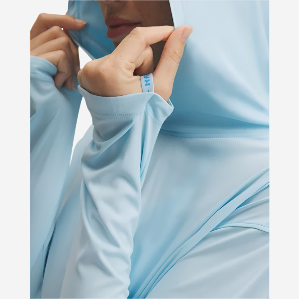 UA Women's Fish Elite Hoodie - Stream/Ether Blue