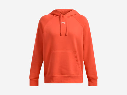 UA Women's Rival Fleece Hoodie - Dark Orange