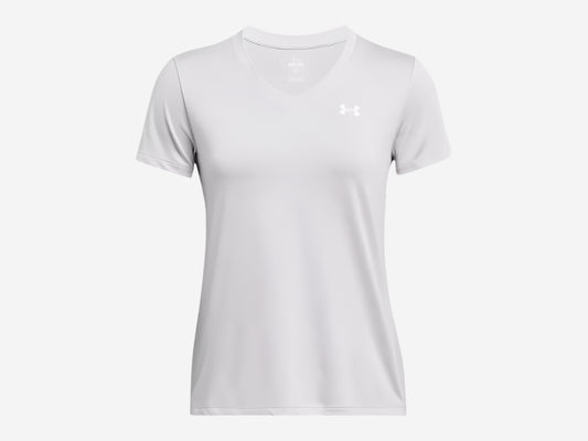 UA Women's Tech™ Twist V-Neck T-Shirt - Halo Gray