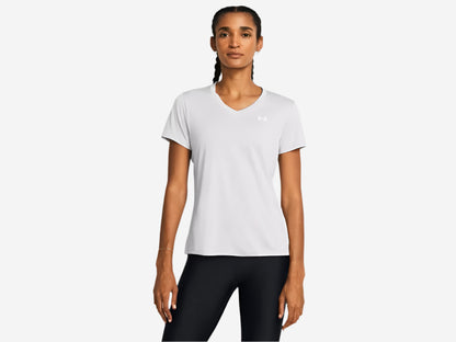 UA Women's Tech™ Twist V-Neck T-Shirt - Halo Gray