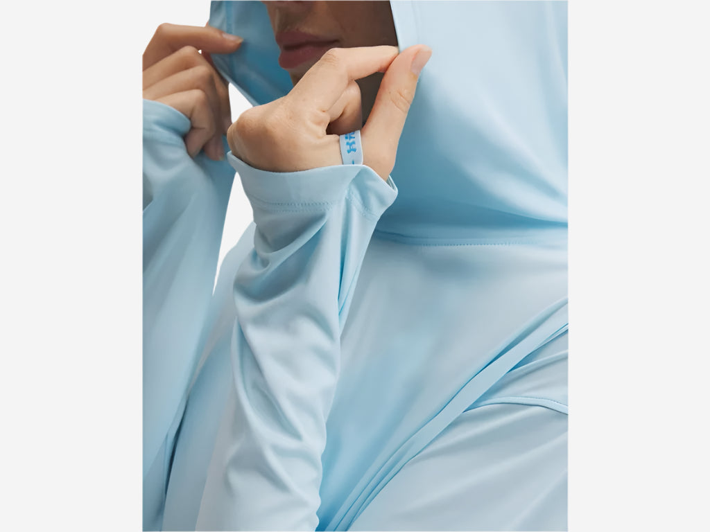 UA Women's Fish Elite Hoodie - Stream/Ether Blue